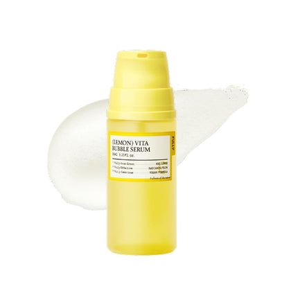 FULLY bottle front packaging showing label and bright lemon design for refreshing glow