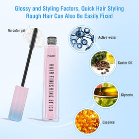 FUNAN before-and-after hairline comparison demonstrating reduced flyaways and cleaner edges