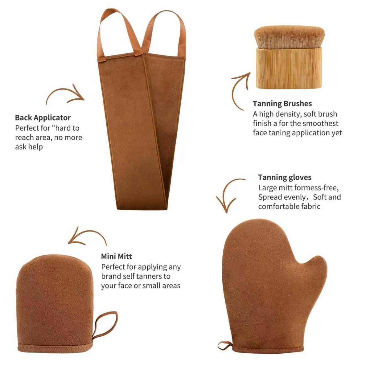 FUNAN mitt interior showing waterproof layer to prevent lotion seepage benefit