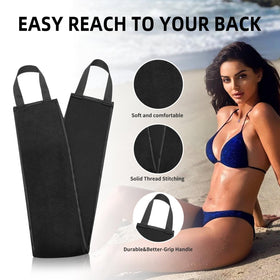 FUNAN mini mitt pictured applying product to face and toes for precision