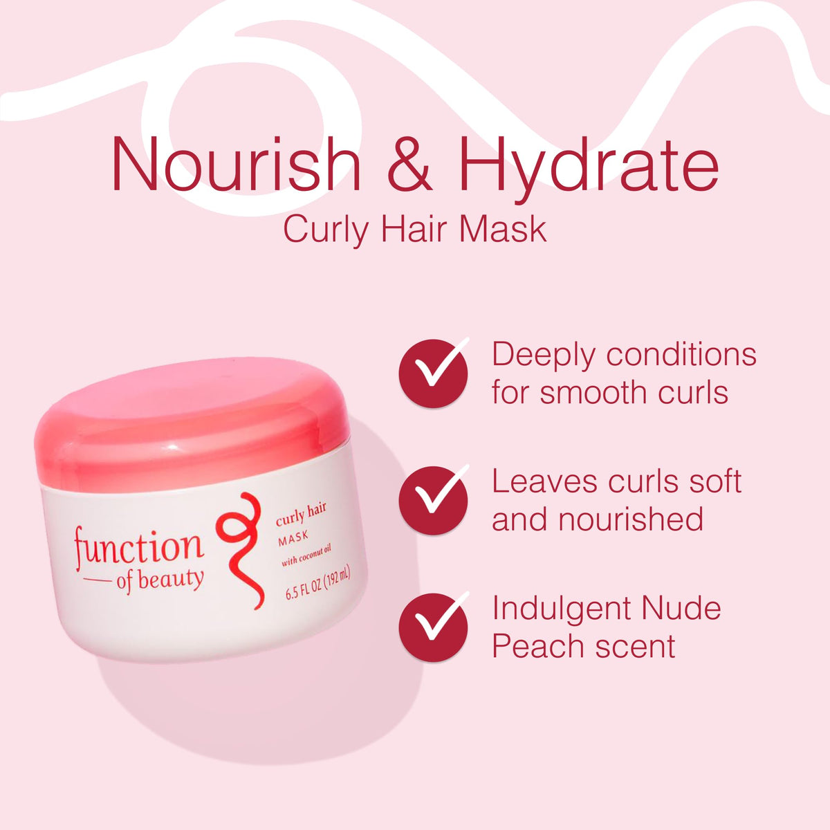 Open jar texture close-up showing creamy mask and Function of Beauty hydration benefits