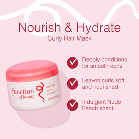 Open jar texture close-up showing creamy mask and Function of Beauty hydration benefits