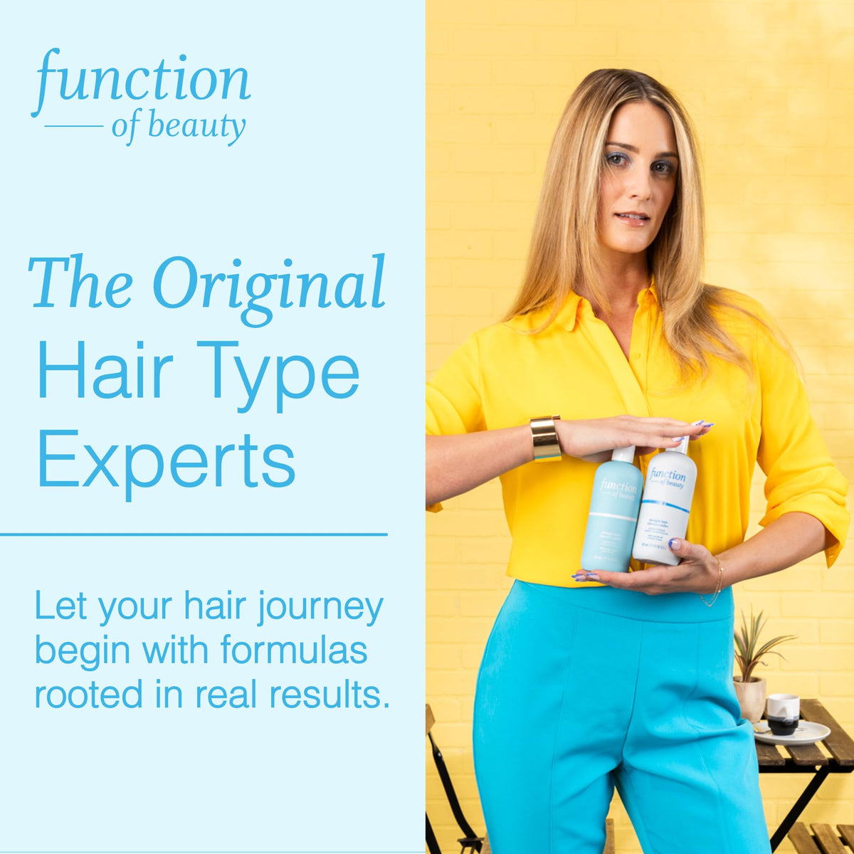 Function of Beauty shampoo beside matching conditioner showing routine pairing