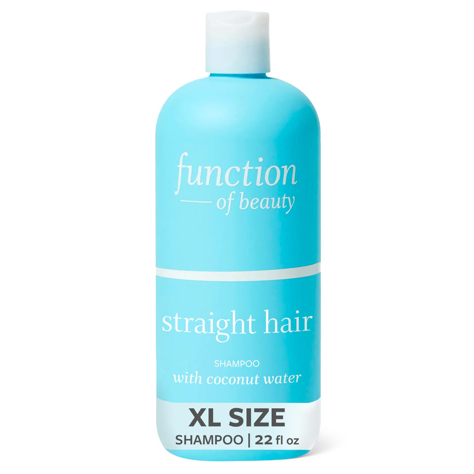 Function of Beauty bottle front label showing product name and size, clear info