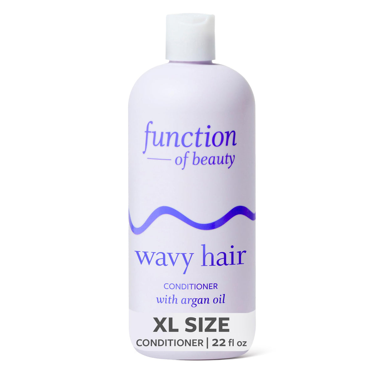 Function of Beauty front bottle view showing label and 22 oz size, communicates generous supply
