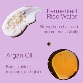 Function of Beauty conditioner texture being poured to show lightweight moisturizing slip