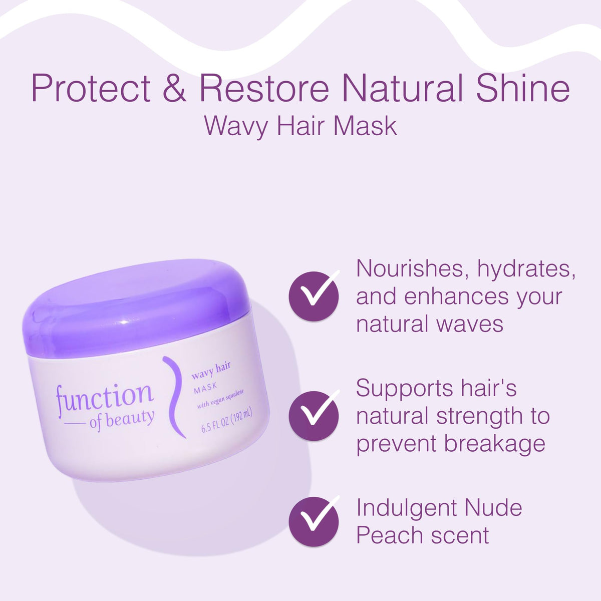 Function of Beauty texture close-up demonstrating creamy slip for easier detangling