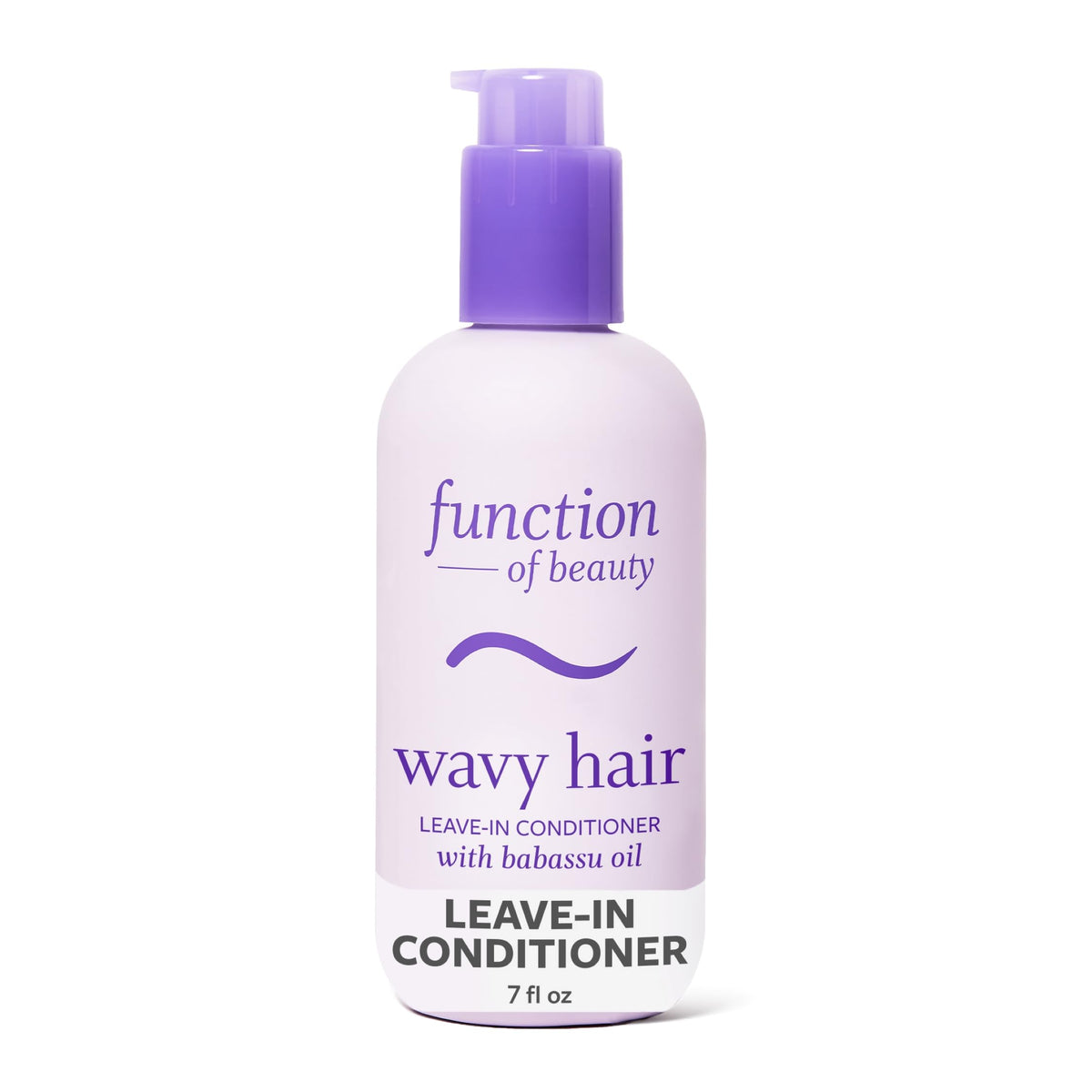 Function of Beauty bottle front packaging showing product and benefit of lightweight hydration