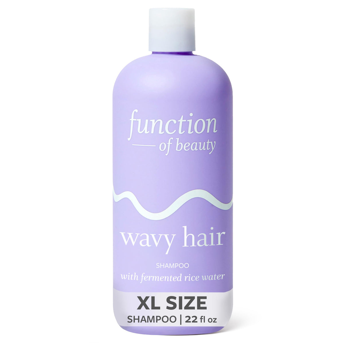 Function of Beauty front bottle view showing 22 oz and wave focus