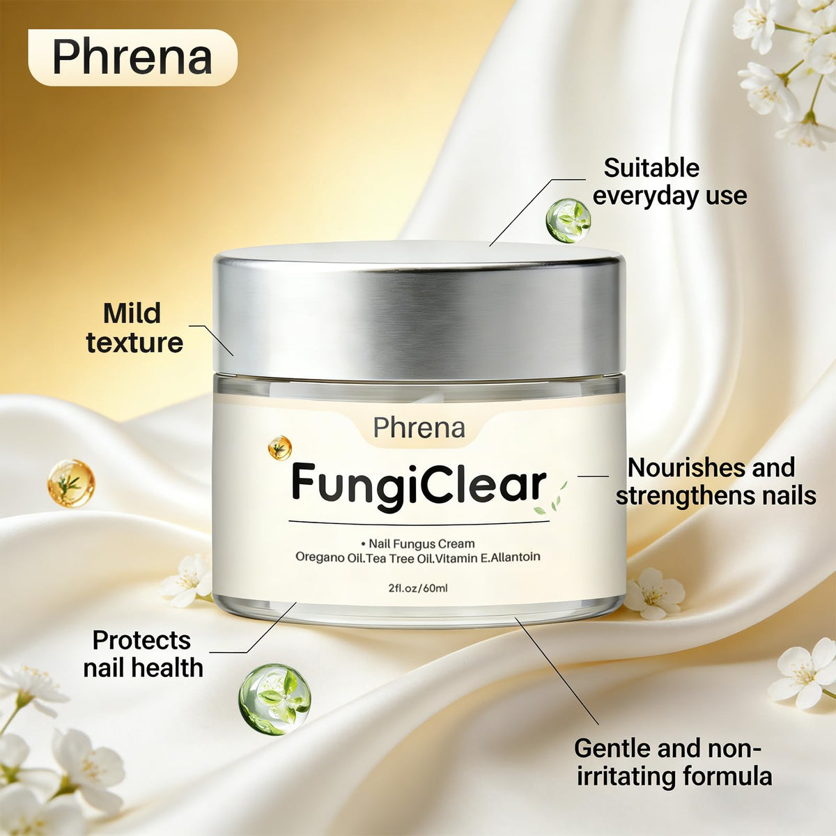 FungiClear applied to toenail in use, demonstrating gentle conditioning benefit