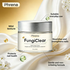 FungiClear applied to toenail in use, demonstrating gentle conditioning benefit