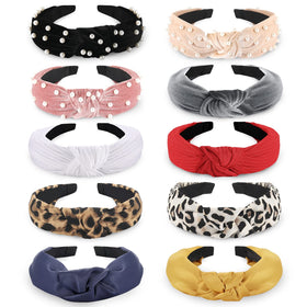 Funtopia front view of the 10-pack headbands showing variety and gift-ready appeal