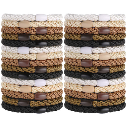 Funtopia front packaging showing 30 hair ties and neutral colors for easy selection