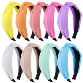 Funtopia front view of nine pastel headbands showing variety and easy outfit matching