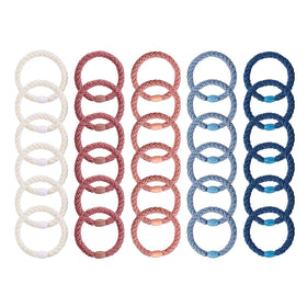 Funtopia hair tie used during running and yoga for secure, non-slip hold