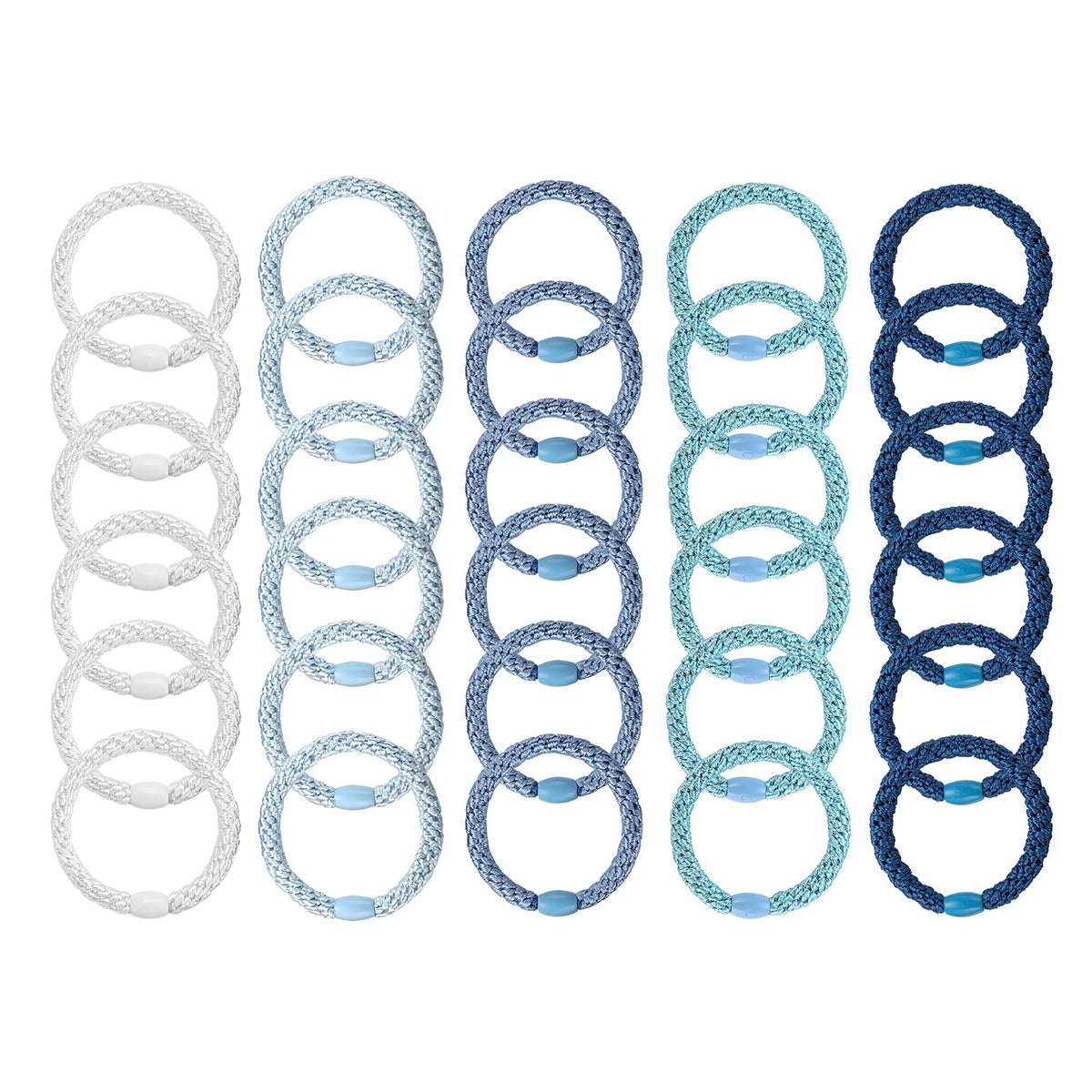 Funtopia hair band held in hand to show scale and comfortable size for everyday use