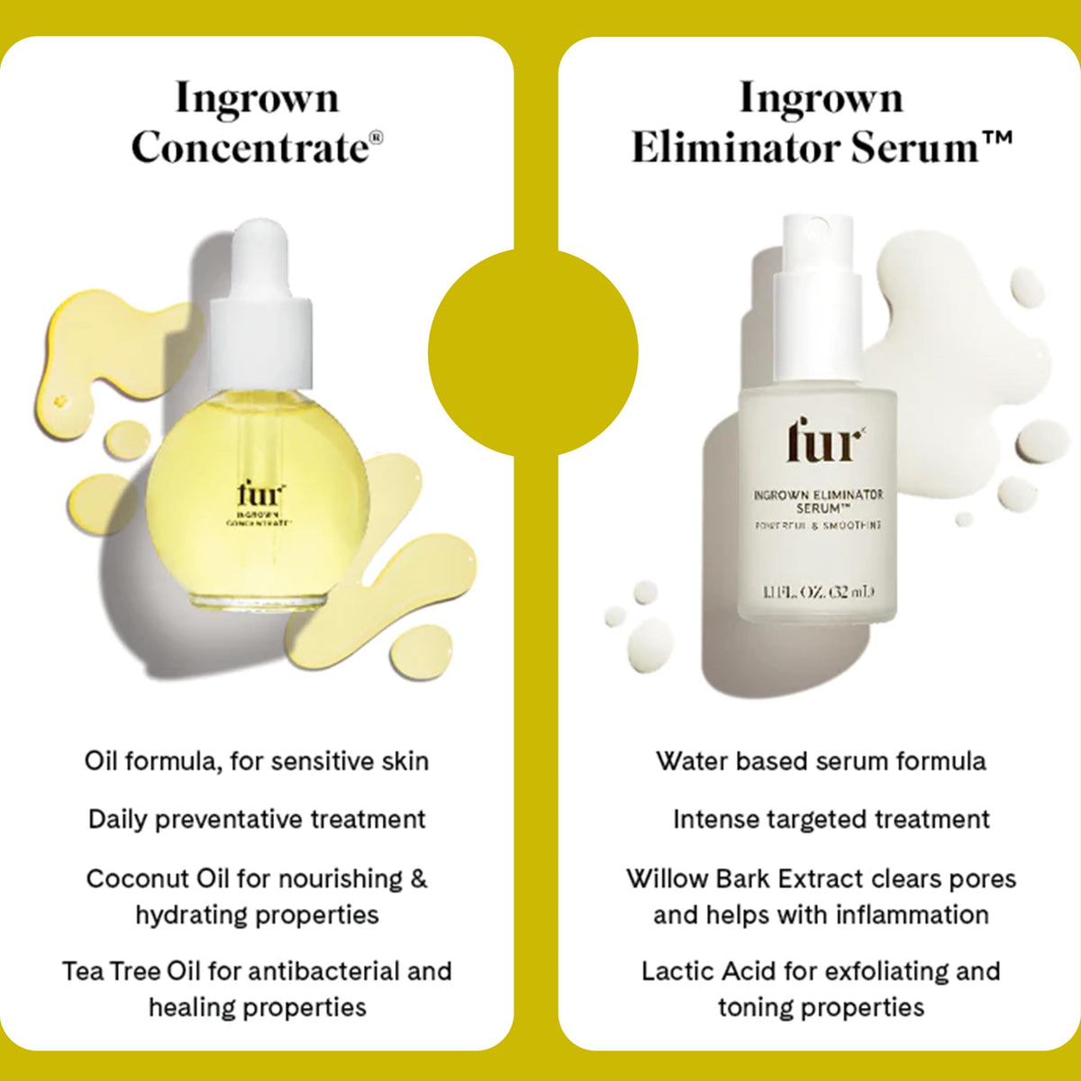 Fur application on bikini area demonstrating safe use for intimate skin after hair removal