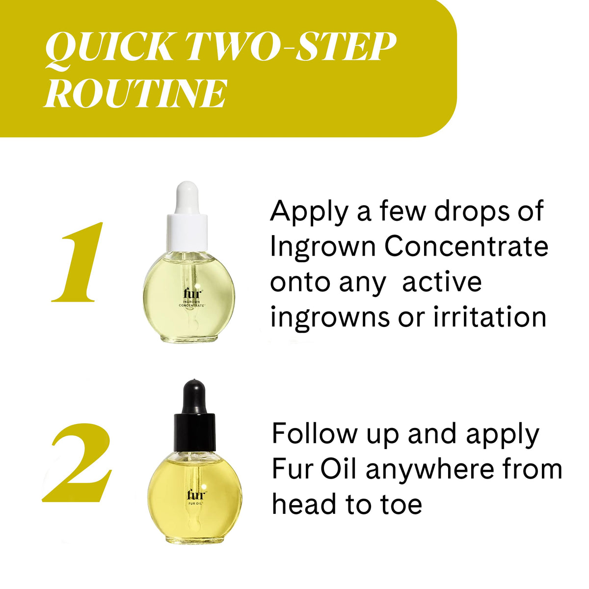 Fur concentrate label detail highlighting active essential oils for calmer skin