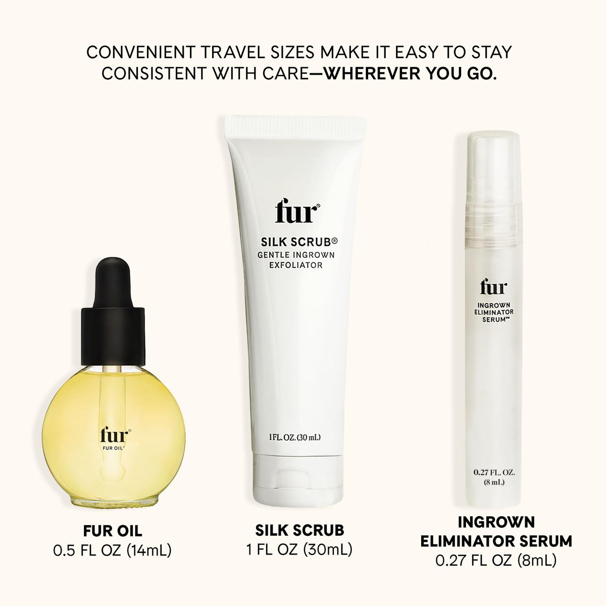 Fur oil applied post-treatment for softened hair and calmer skin