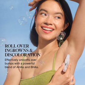 Fur metal rollerball close-up for precise mess-free application and control