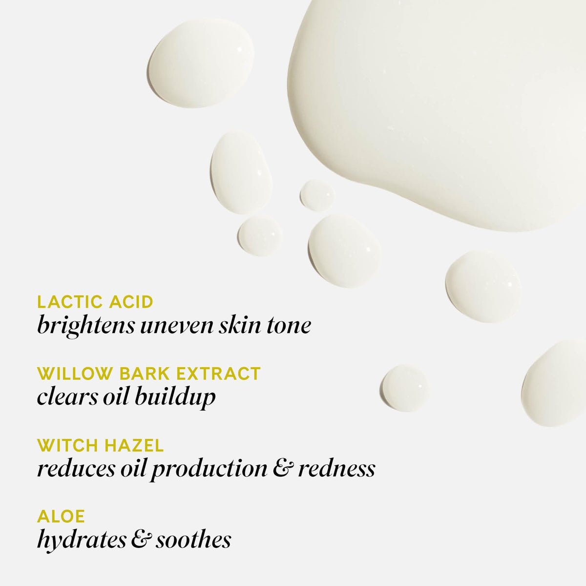 Fur serum texture spread on skin demonstrating lightweight hydrating finish