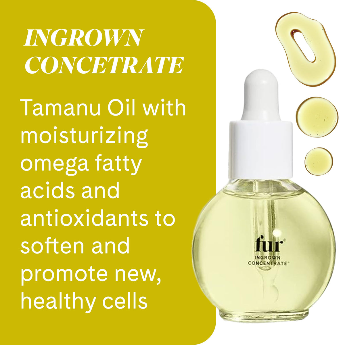 Fur two bottles side by side illustrating the paired oil and concentrate benefit
