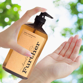 Further glycerin hand soap pump detail highlighting easy dispensing and convenient use