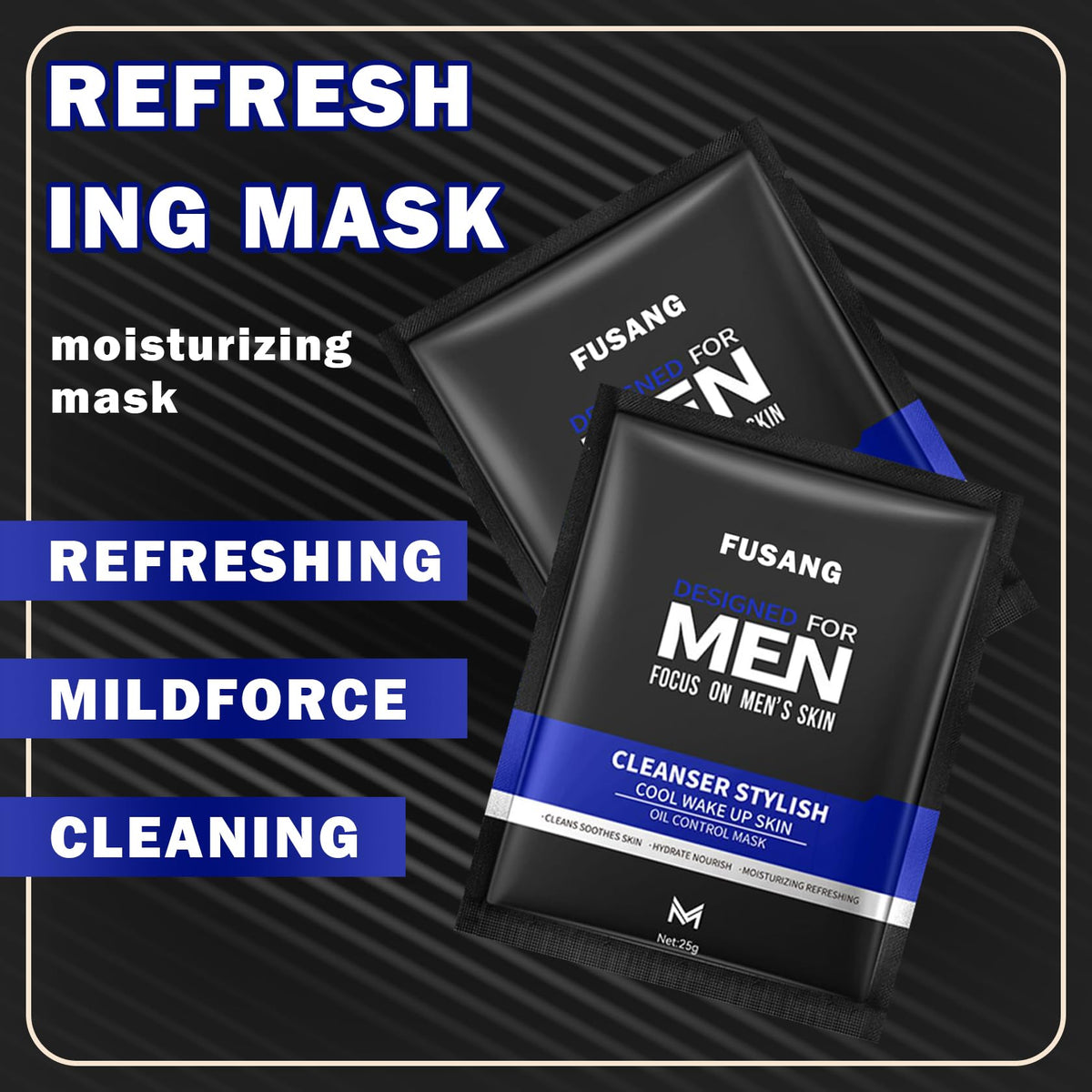 Open Fusang box displaying all ten masks ready for use and convenience