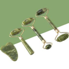 fuvooi gua sha boards pair showing shapes for contouring and targeted release