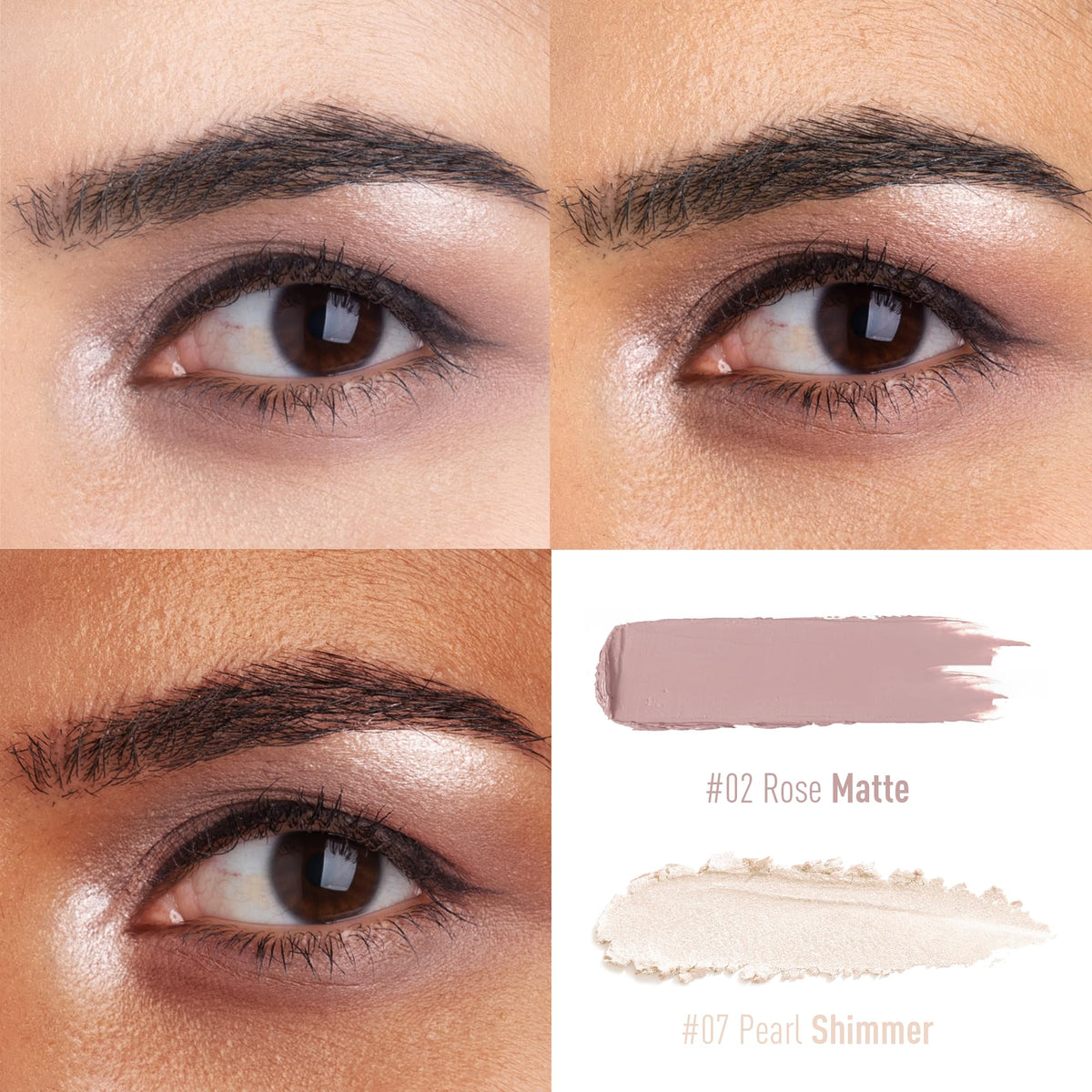 FV matte rose pigment close-up texture showing smooth coverage and easy blending