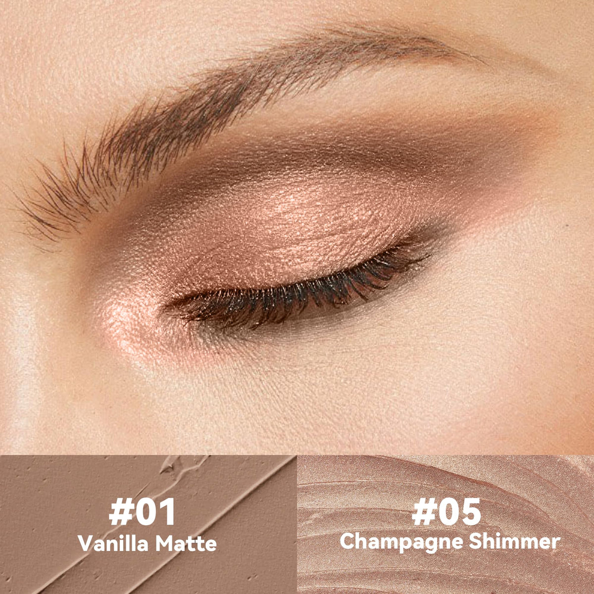 FV close-up of vanilla matte tip highlighting smooth texture and even coverage