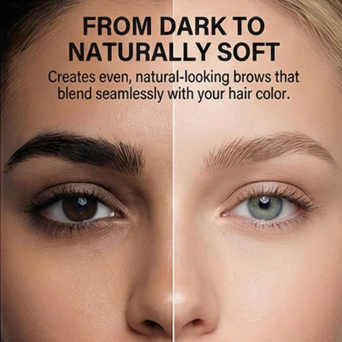 Fvquhvo open bottle and applicator ready for targeted eyebrow lightening