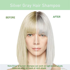 Fvquhvo shampoo lather highlighting silver pigments and shine