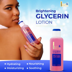 F&W glycerin drop on fingertip demonstrating controlled application and moisture