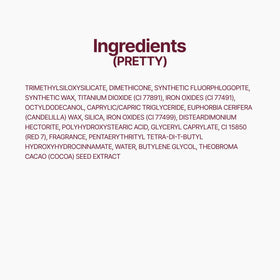 fwee packaging label detail showing shade name and product information clearly