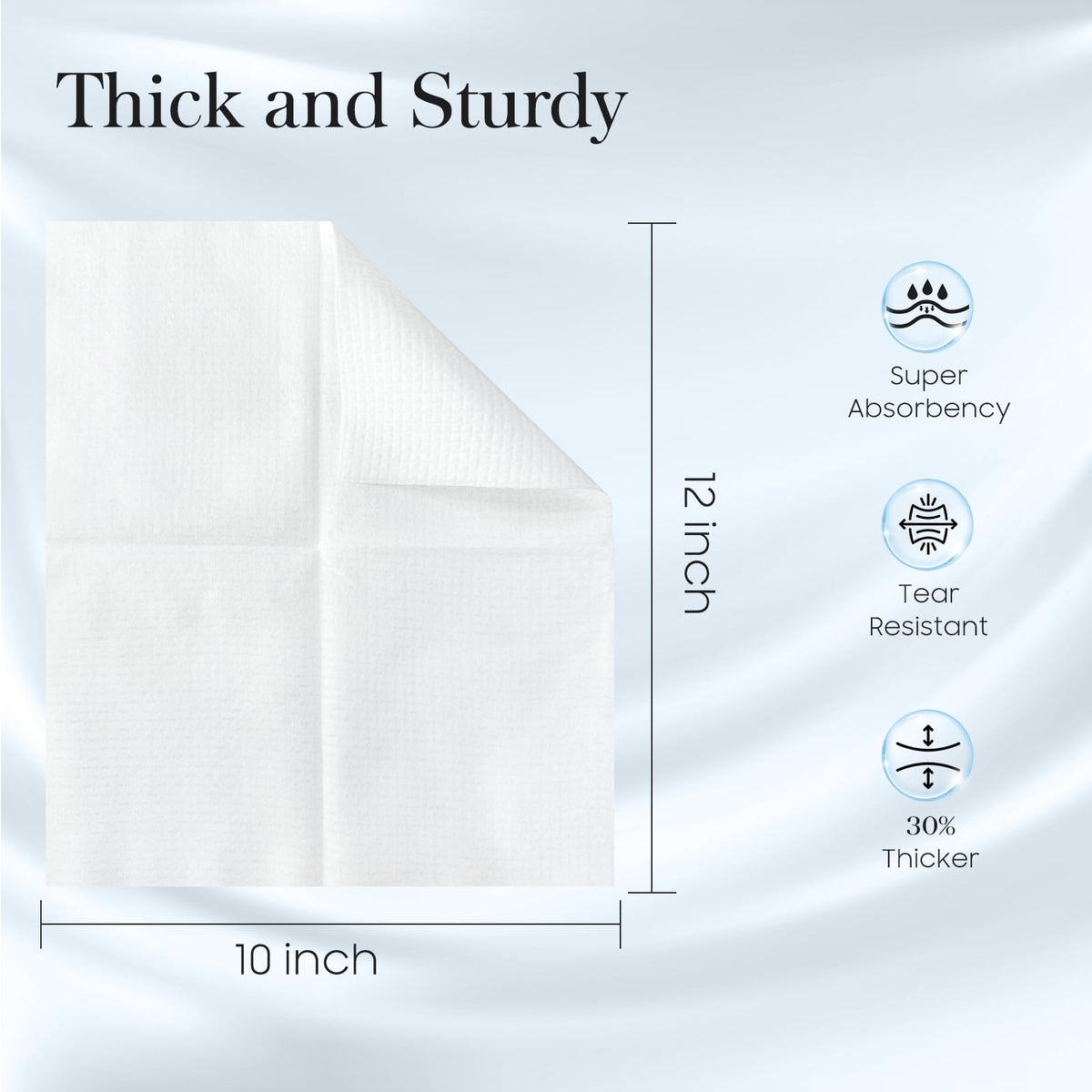 FYGRIP double-sided fabric detail, illustrates cleansing and gentle finish