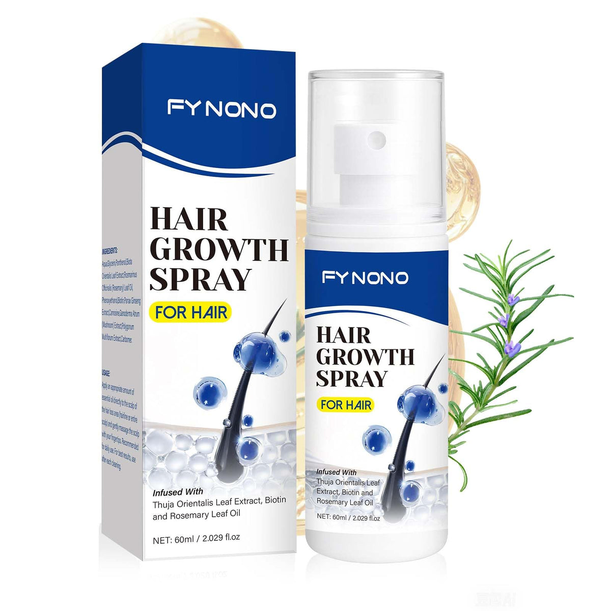 FYNONO front bottle view showing packaging and size benefit