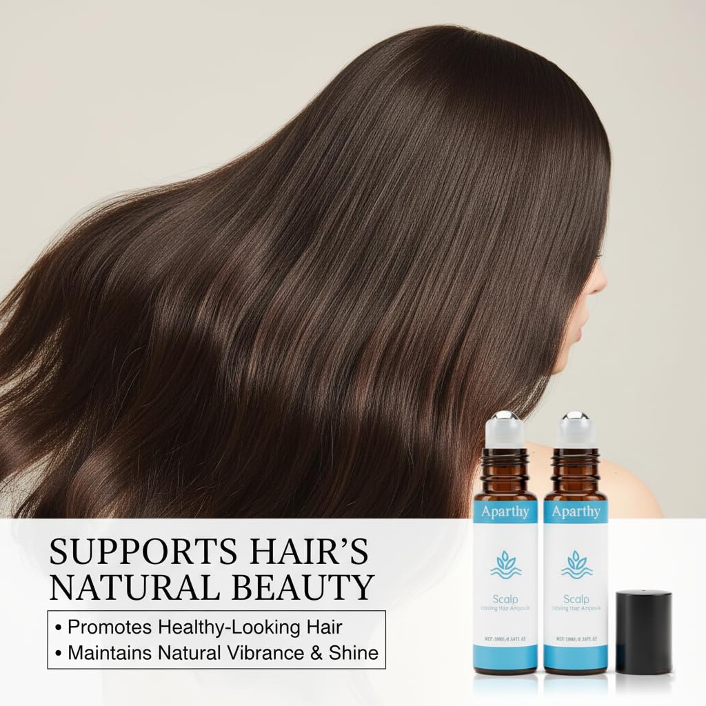 FYRKOA Aparthy visible hair after styling showing improved manageability and shine