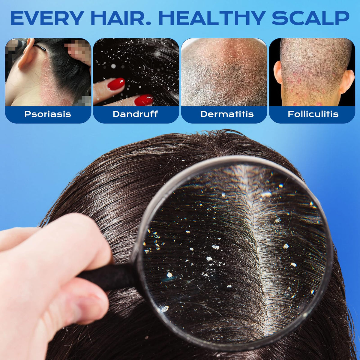 FYZMTL shampoo foam texture closeup demonstrating gentle lather and cleansing benefit