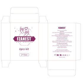 FZANEST finished manicure on hands at desk highlighting professional look