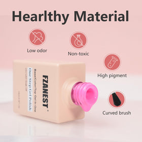 FZANEST bottle next to coin demonstrating compact size for travel convenience