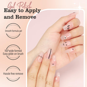 FZANEST gel texture glossy close-up, shows smooth finish and high shine benefit