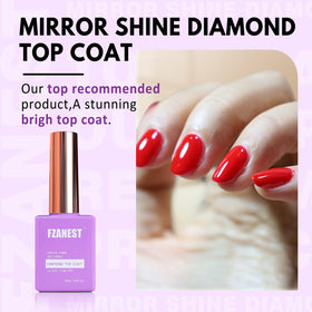 FZANEST brush pulled from bottle demonstrating smooth application and even coverage