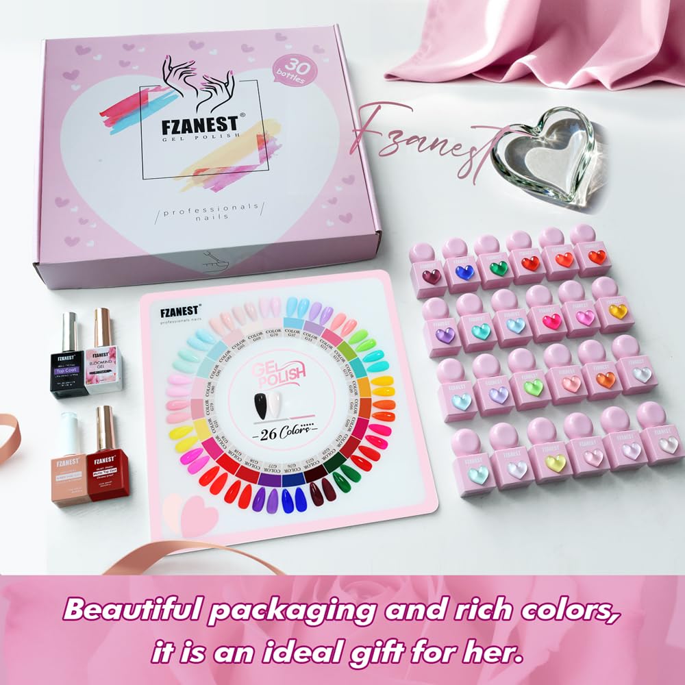 FZANEST blooming gel used to create soft marble effect for professional-looking nail art