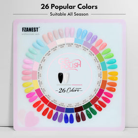 FZANEST close-up of raised heart on bottle for easy color identification and organized storage