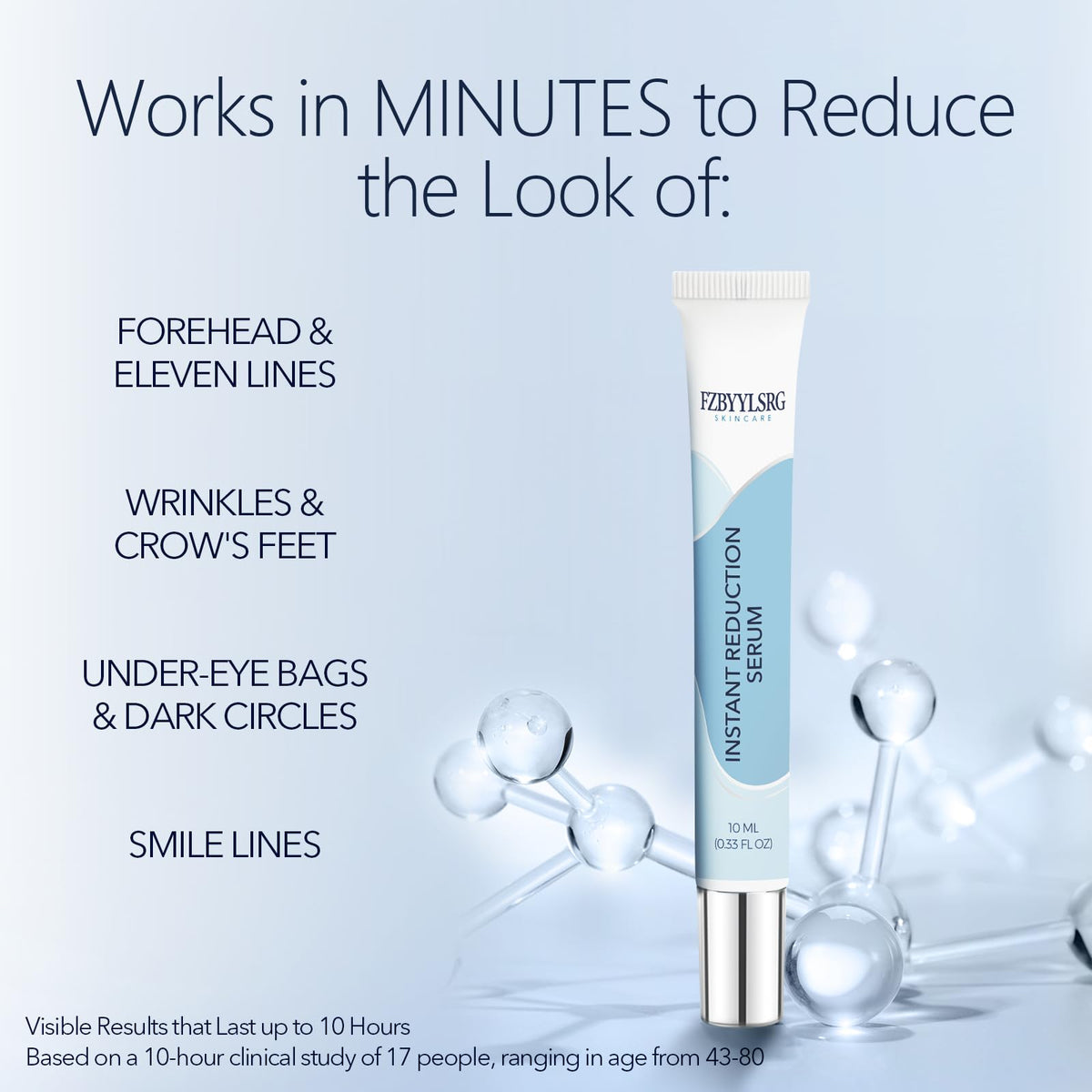 FZBYYLSRG lightweight gel-cream texture spread showing fast absorption benefit