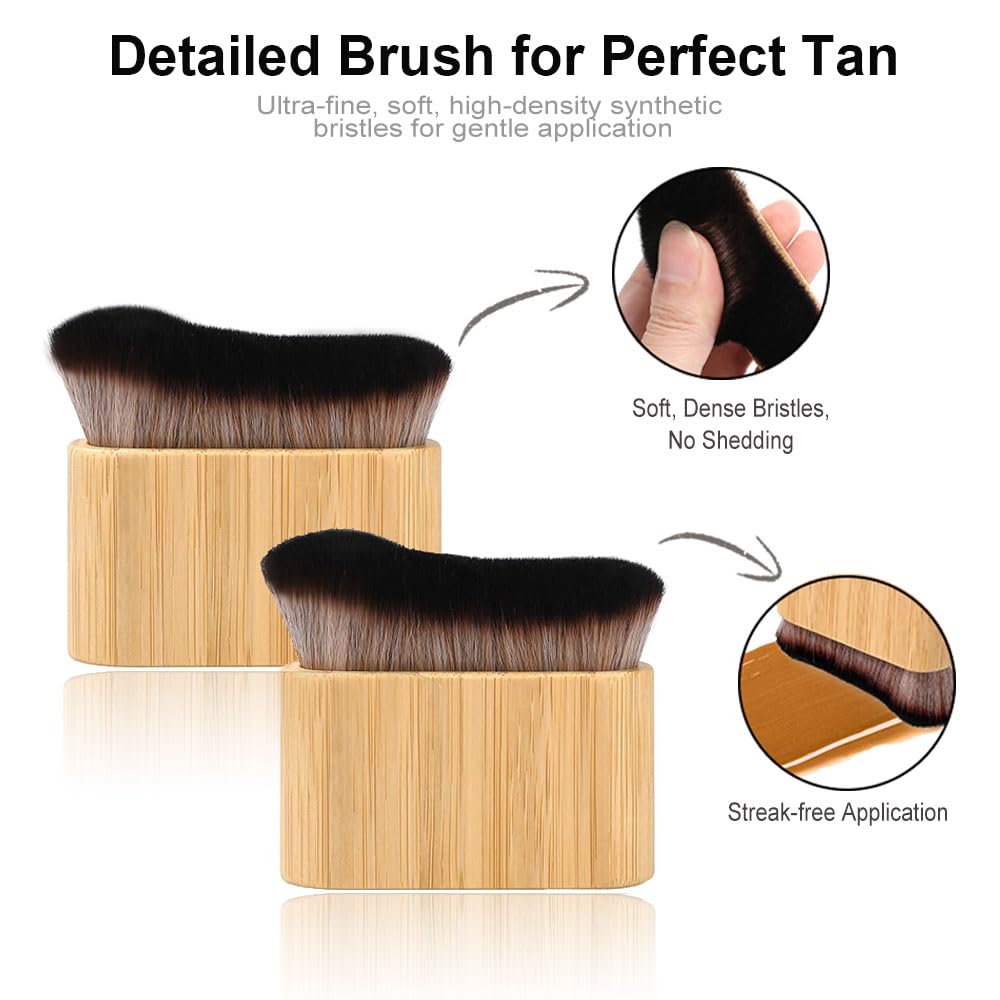 G GAIYAH kabuki brush bristles close detail for flawless blending results