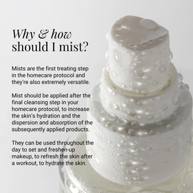 G.M. COLLIN mist over makeup illustrating midday refresh and dewy finish