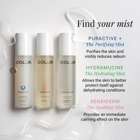 G.M. COLLIN bottle staged on bathroom shelf for easy daily use