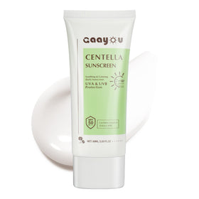 gaayou sunscreen front packaging showing SPF50 protection benefit
